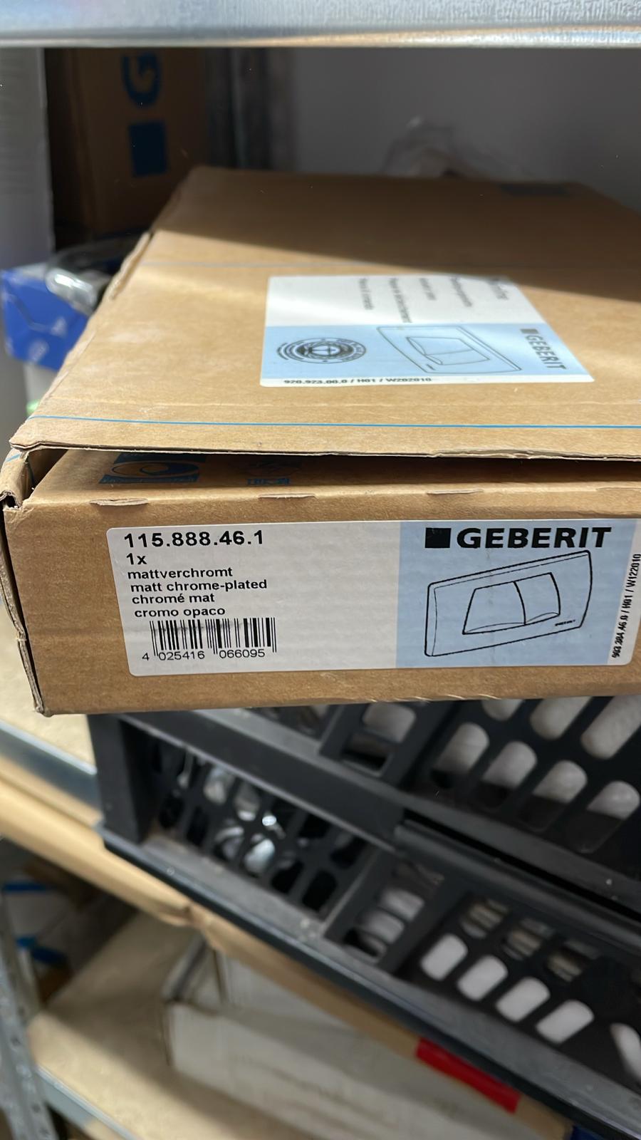 Abdeckplatte Twinline seidengl.-verchr. 2-Mengen-Spülung, für UP-SPK GE