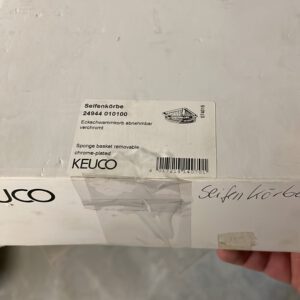 Eckschwammkorb Keuco verchromt abnehmbar Schenkellänge:186mm H:72mm