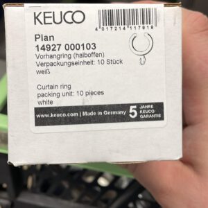 Vorhangringe Plan weiss Keuco Karton m.10 Stck